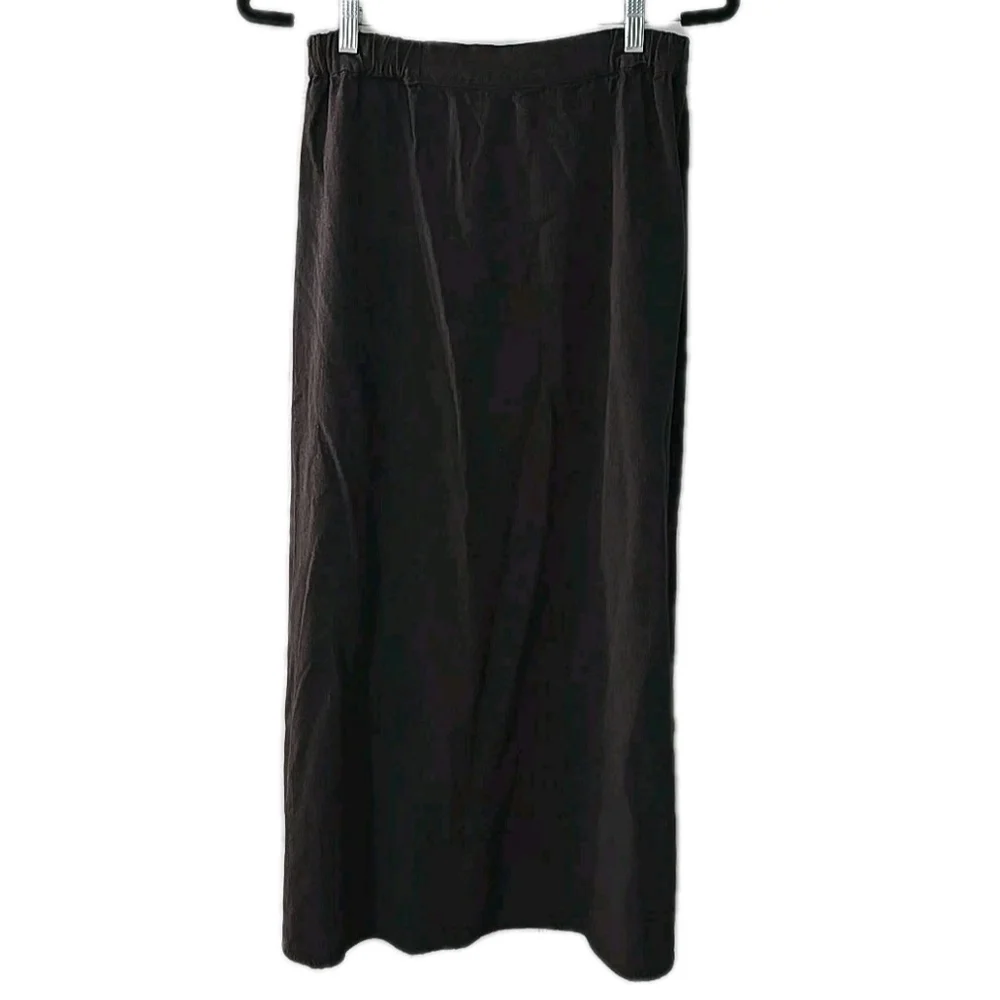 CP Shades Brown Gray Maxi Skirt With Elastic Waist Size‎ Medium